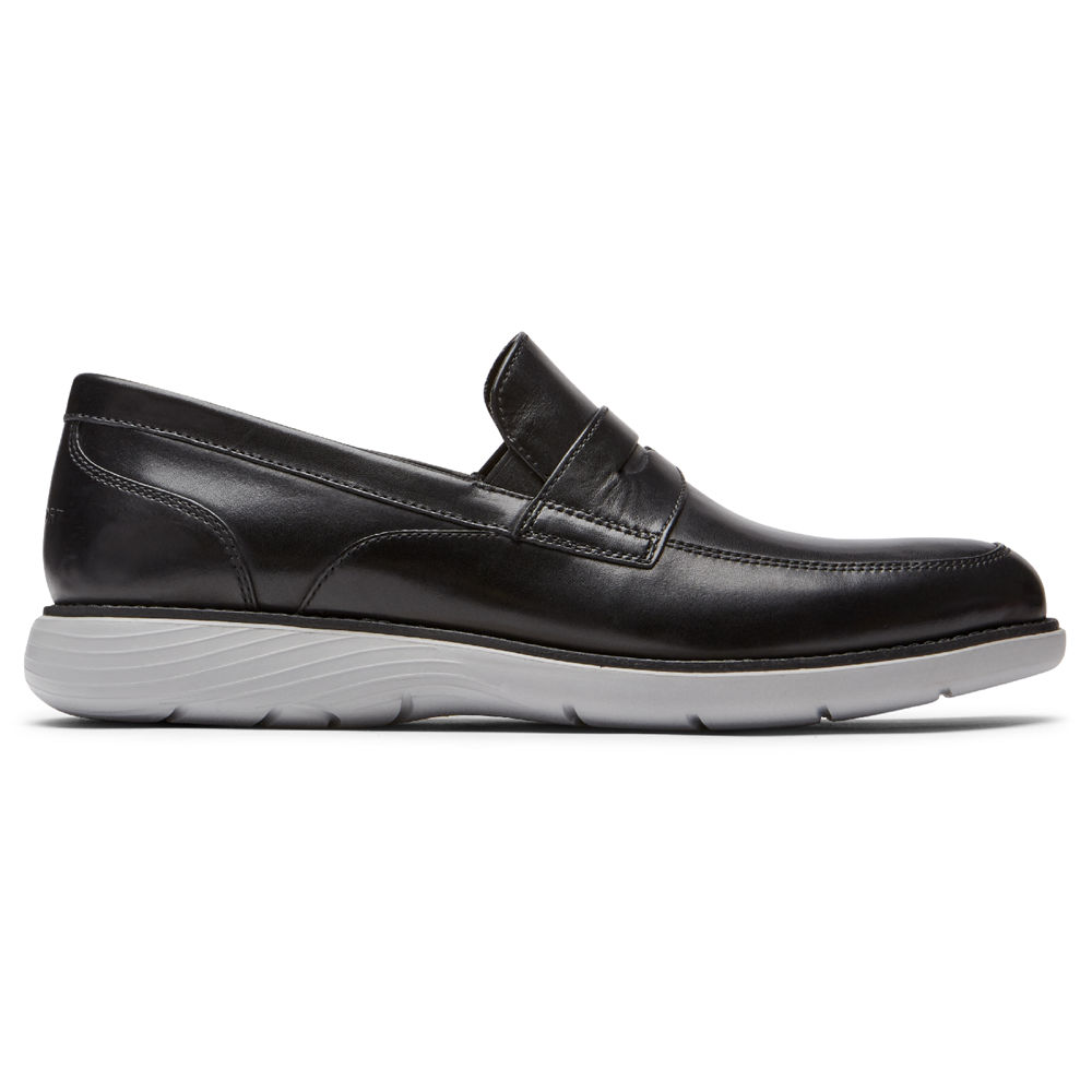 Mocassins Rockport Homem Pretas - Garett Penny - 70132JUEB